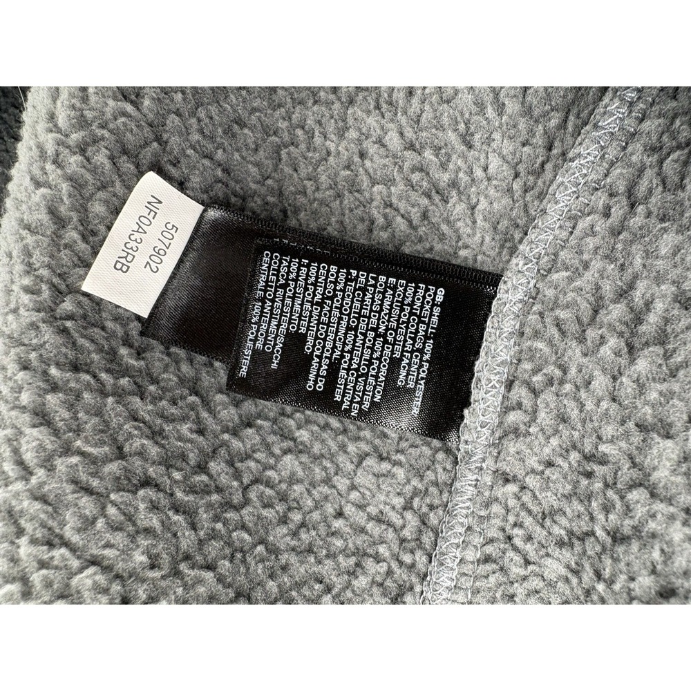 North Face Crescent Hooded Pullover Grey Fleece Toggle Hoodie Womens M NF0A33RB - Picture 8 of 16